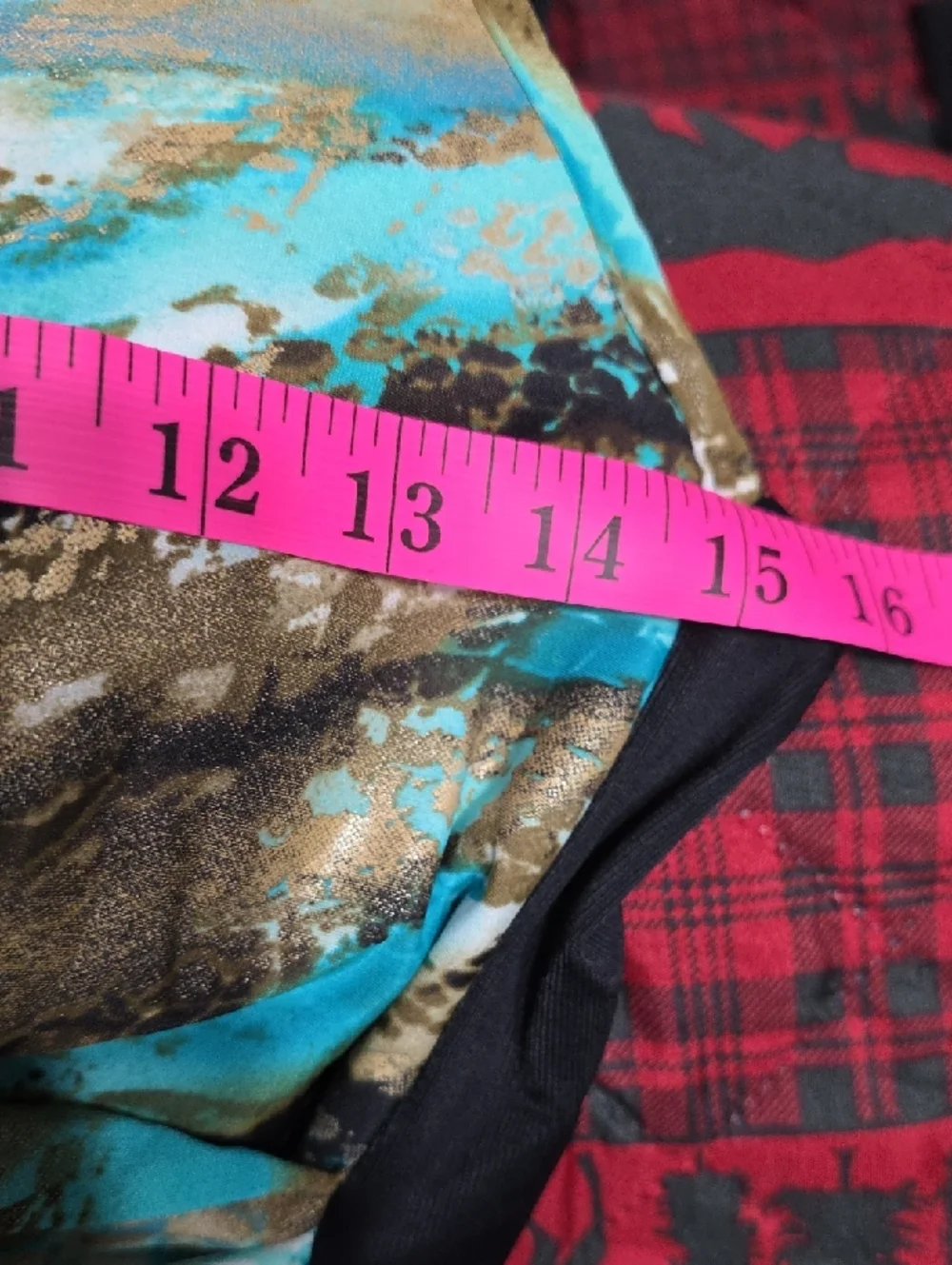 Miracle Suit Women's Swimsuit Black/Aqua Metallic Snakeskin Underwire Bra Sz 12 - Picture 9 of 10